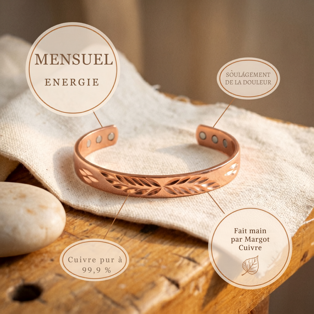 Bracelet en Cuivre Lunaire de Velisse Paris