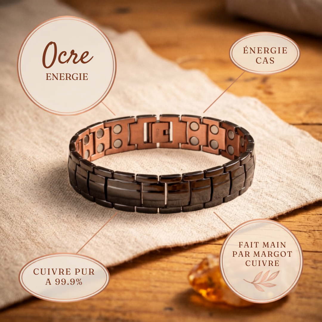 Bracelet en cuivre ocre pour homme Velisse Paris