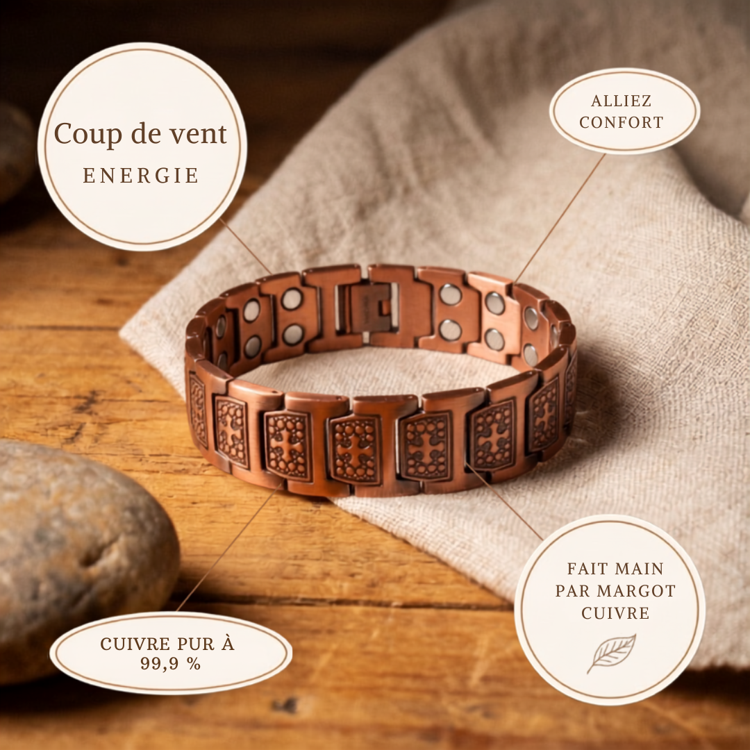 Velisse Paris Gale Bracelet en Cuivre pour Homme
