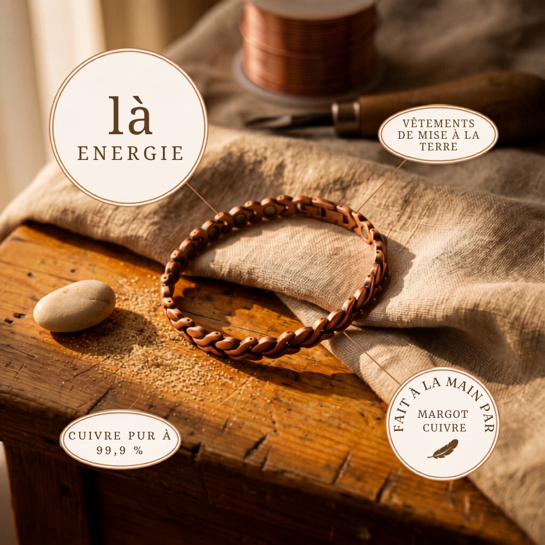 Bracelet de Cheville en Cuivre Velisse Paris Dune