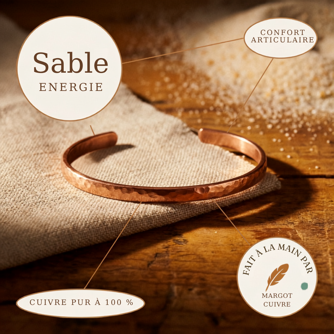 Bracelet de cheville en cuivre de Velisse Paris