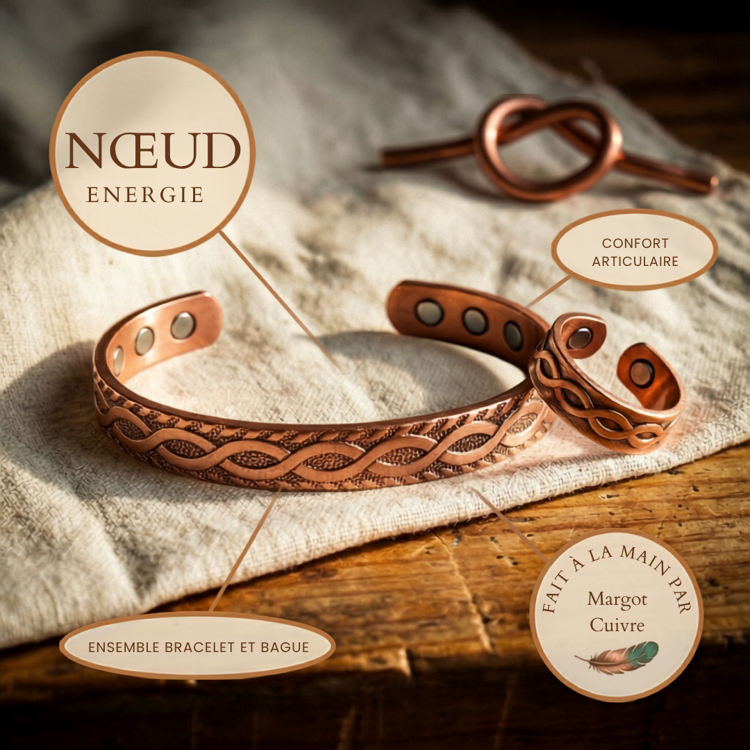 Ensemble de bijoux en cuivre Velisse Paris Knot