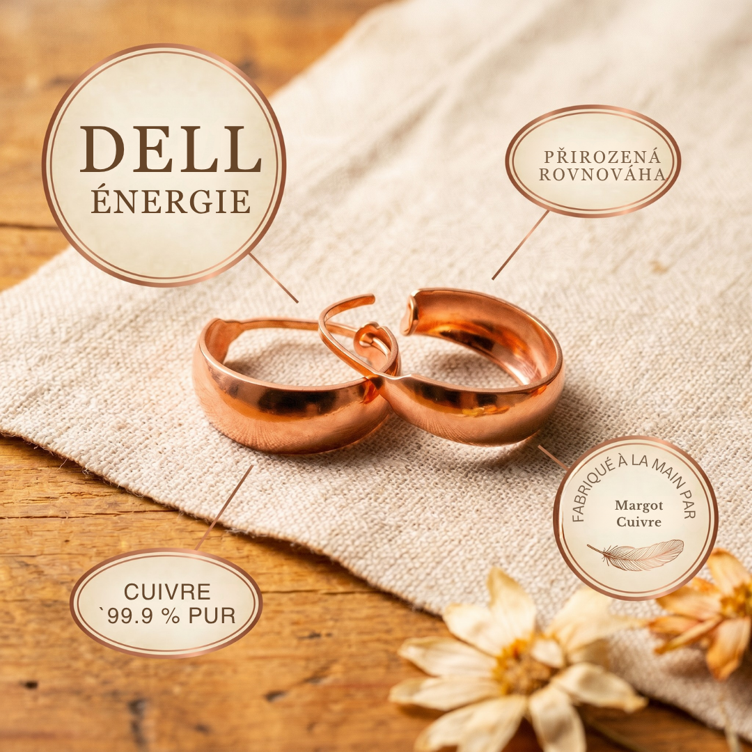 Boucles d'oreilles en cuivre de Velisse Paris