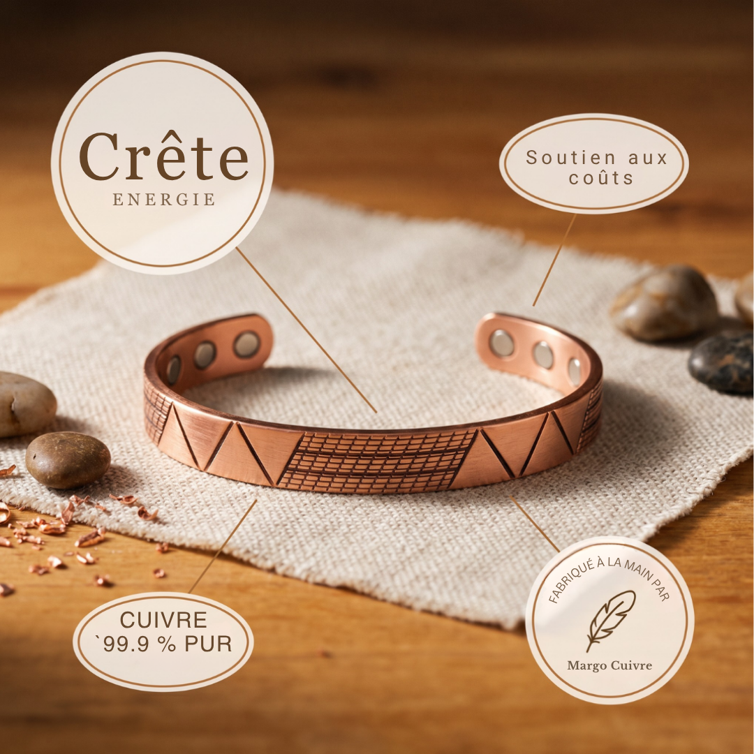 Bracelet en cuivre Velisse Paris Crest