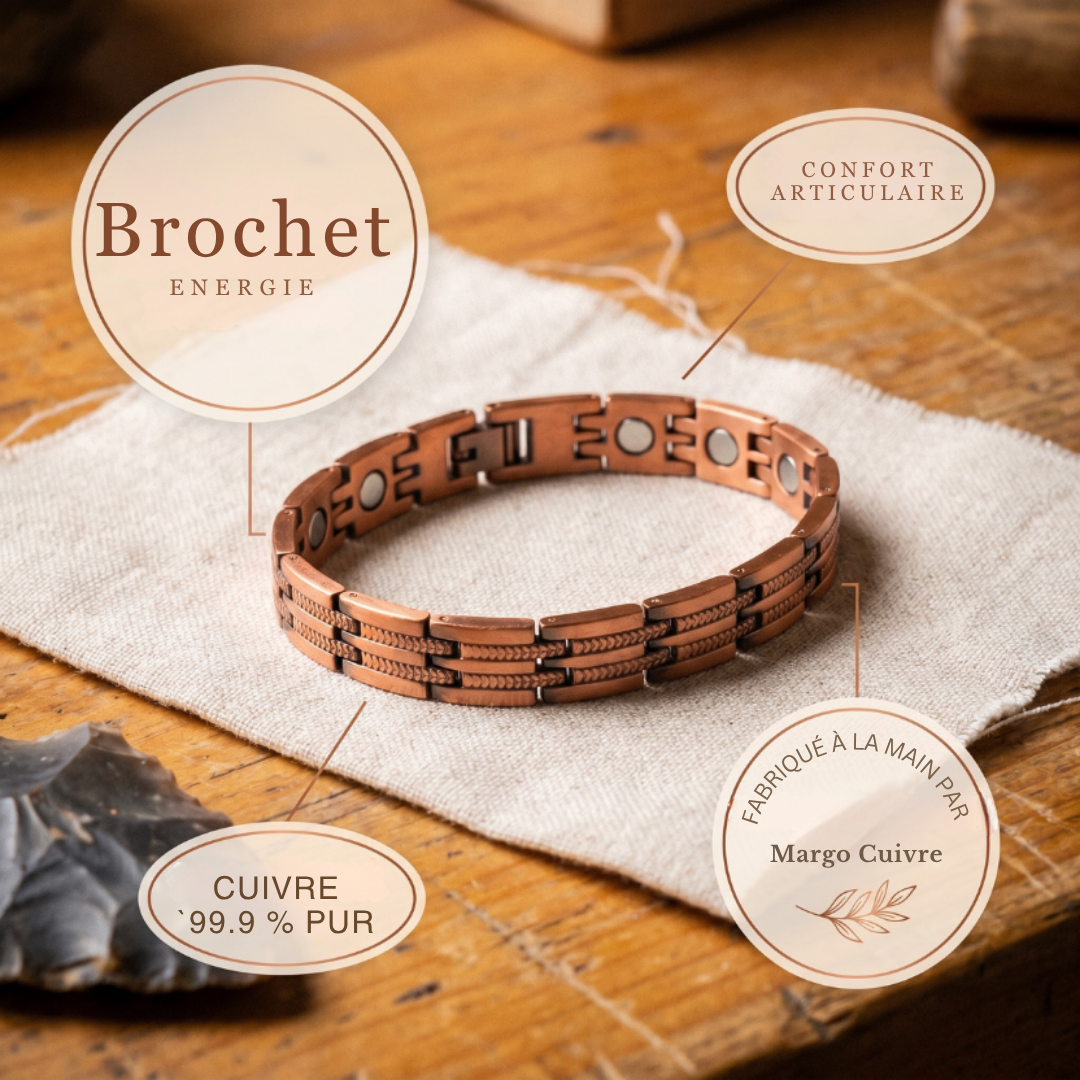 Bracelet en cuivre pour homme Velisse Paris Gorse