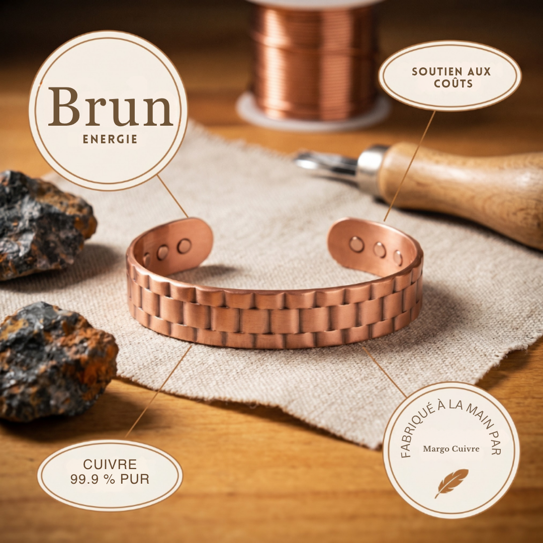 Bracelet en cuivre pour hommes Velisse Paris