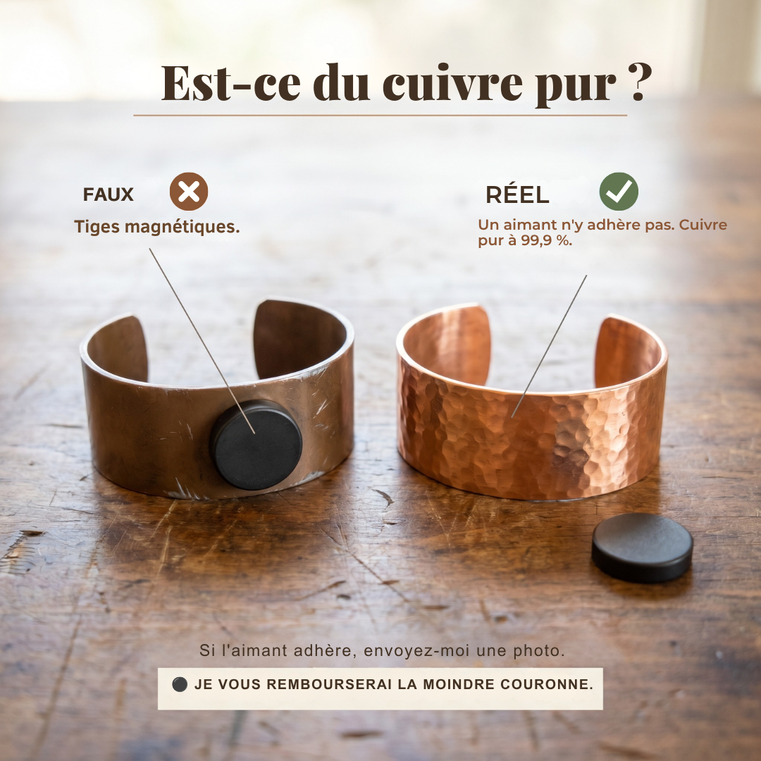 Bracelet en cuivre pour homme Velisse Paris Grit