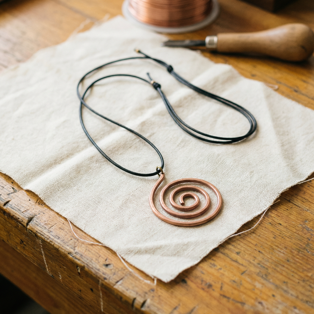 Collier en cuivre de Velisse Paris