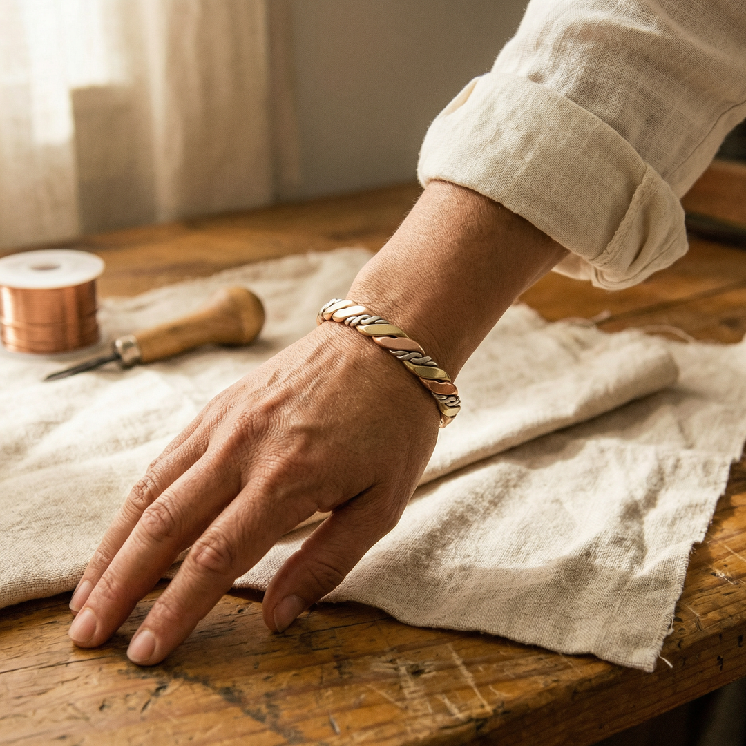 Bracelet en cuivre de Velisse Paris
