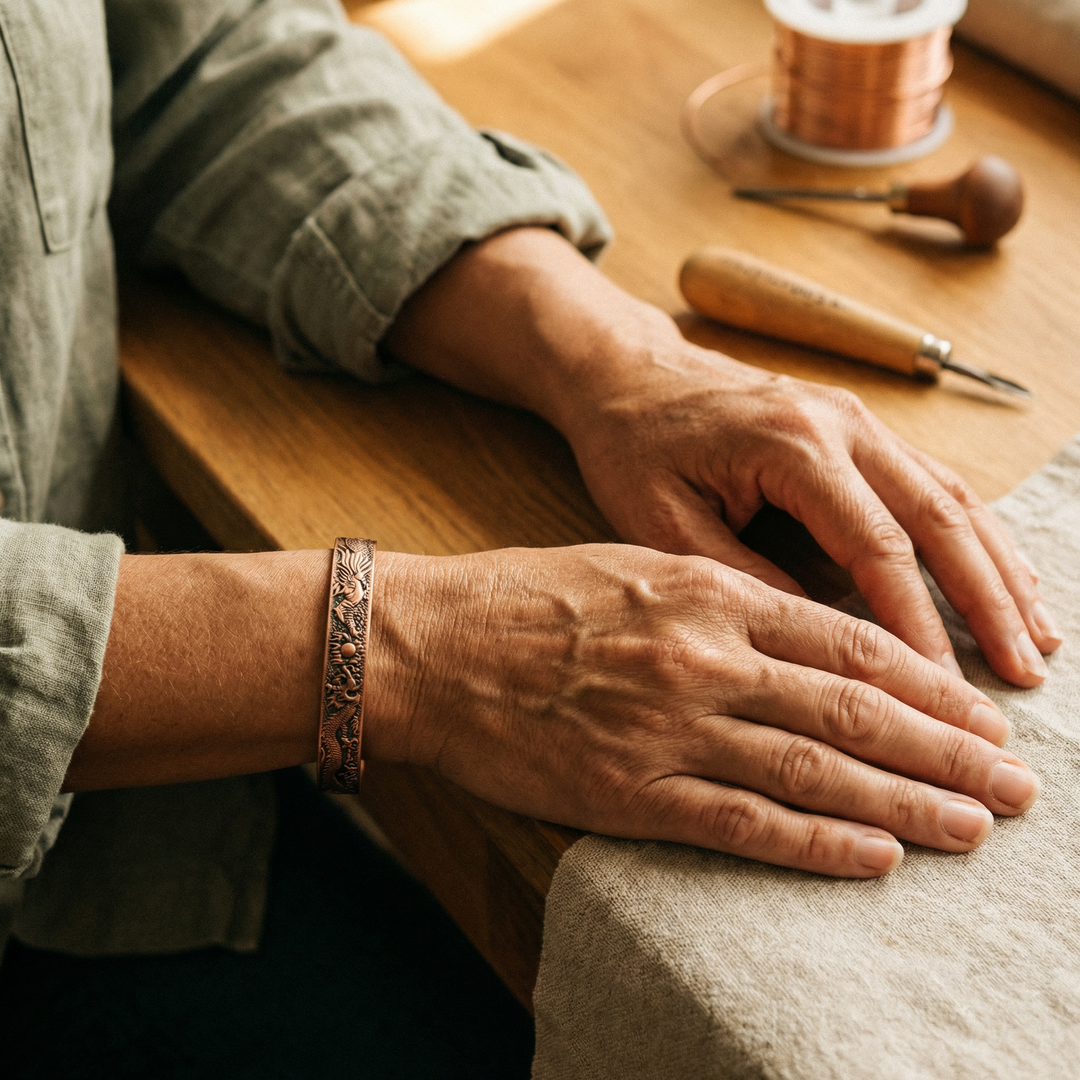 Bracelet en cuivre de Velisse Paris