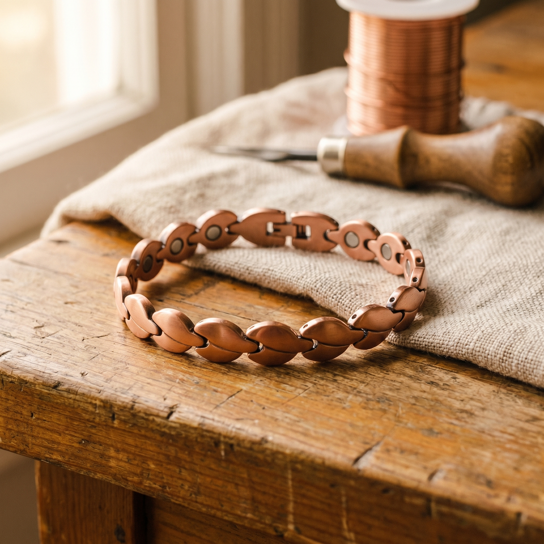 Bracelet de cheville en cuivre Marsh de Velisse Paris