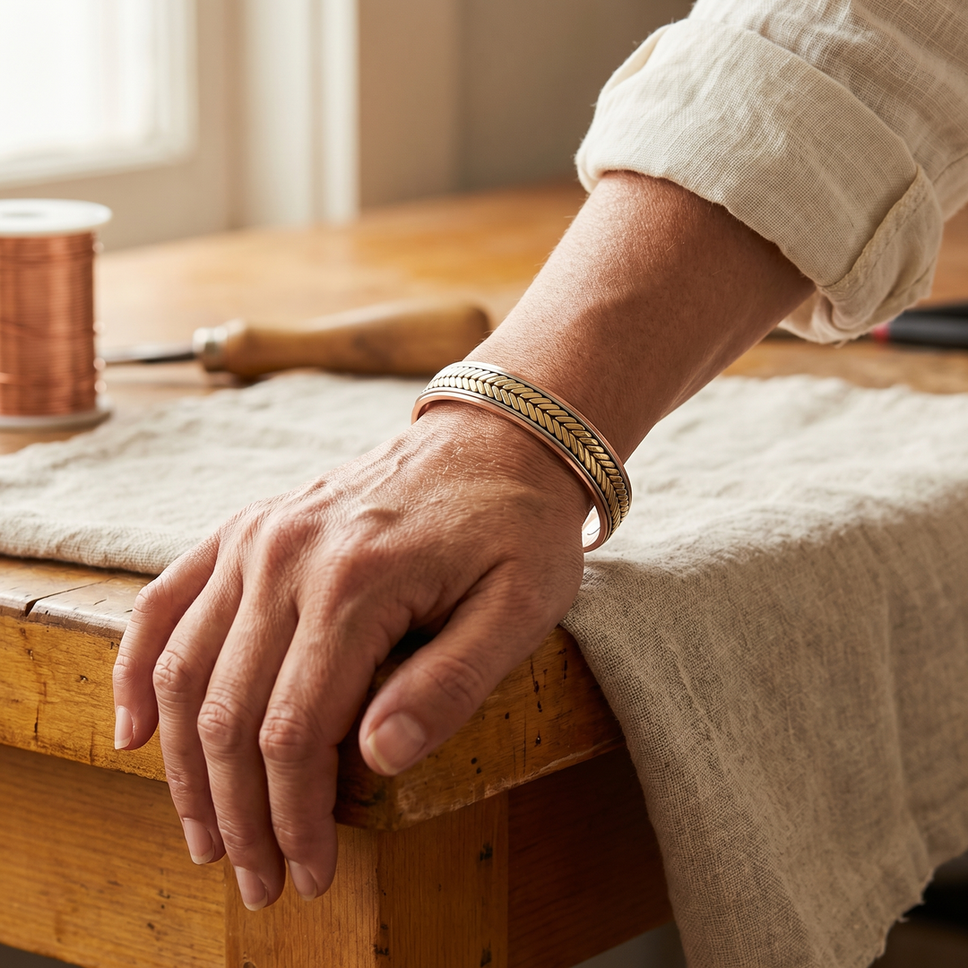 Bracelet en cuivre de Velisse Paris