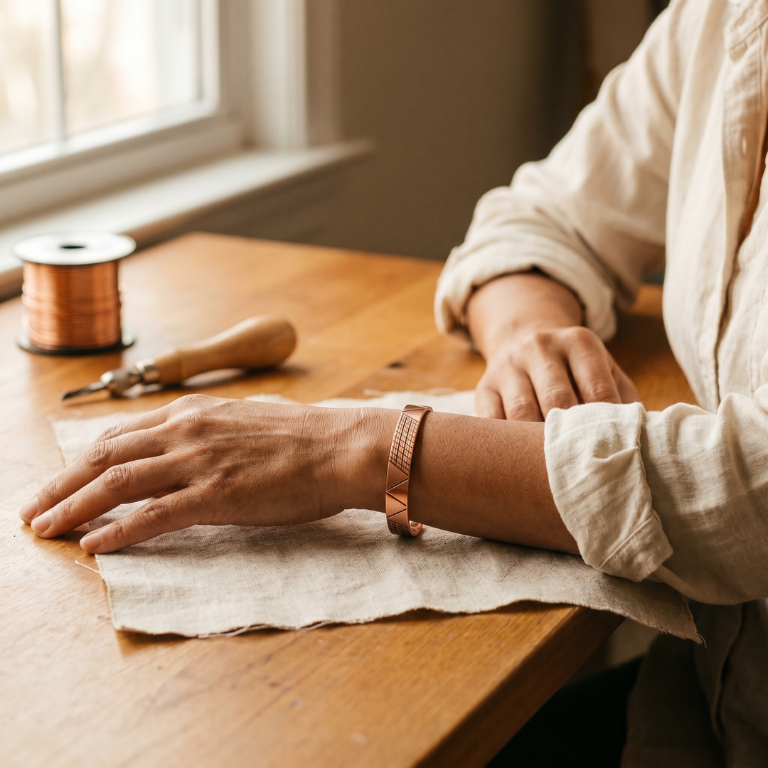 Bracelet en cuivre Velisse Paris Crest