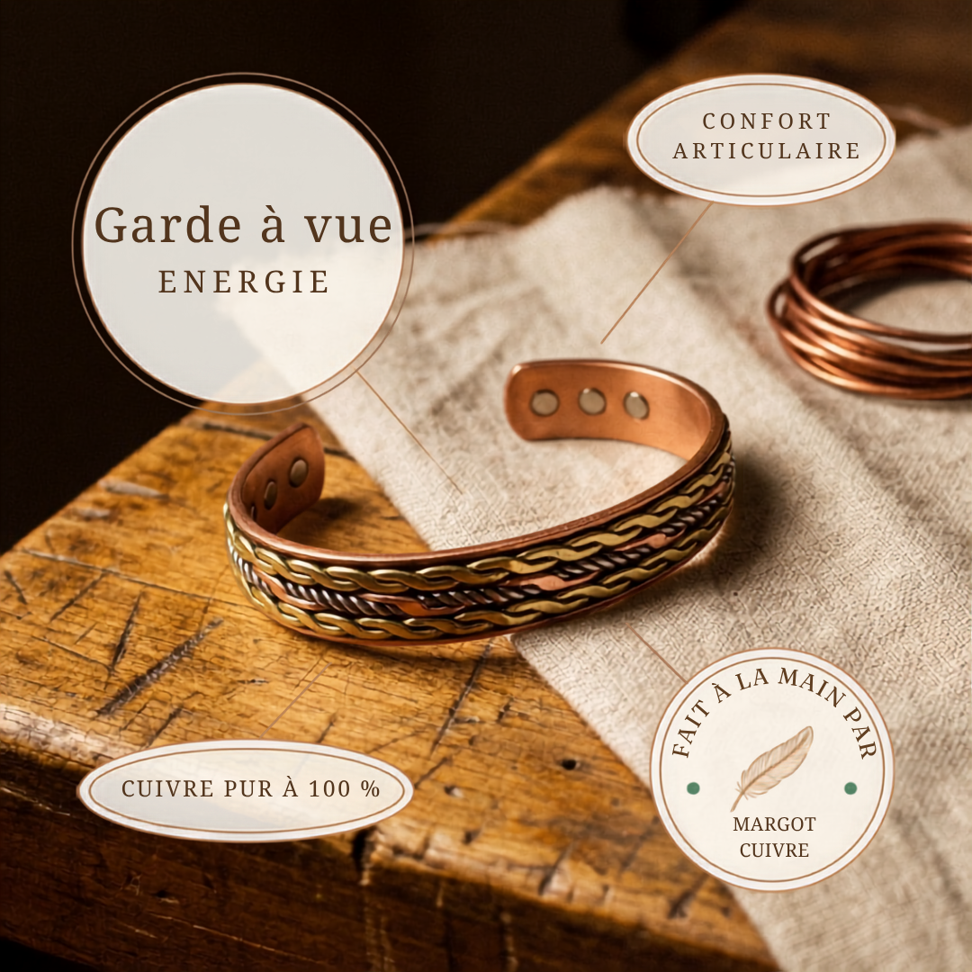 Bracelet en cuivre de Velisse Paris