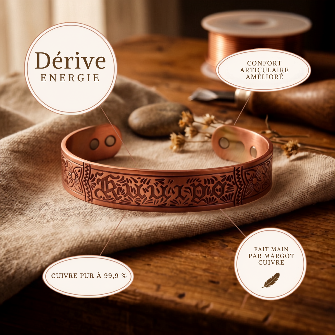 Bracelet en cuivre Velisse Paris Drift