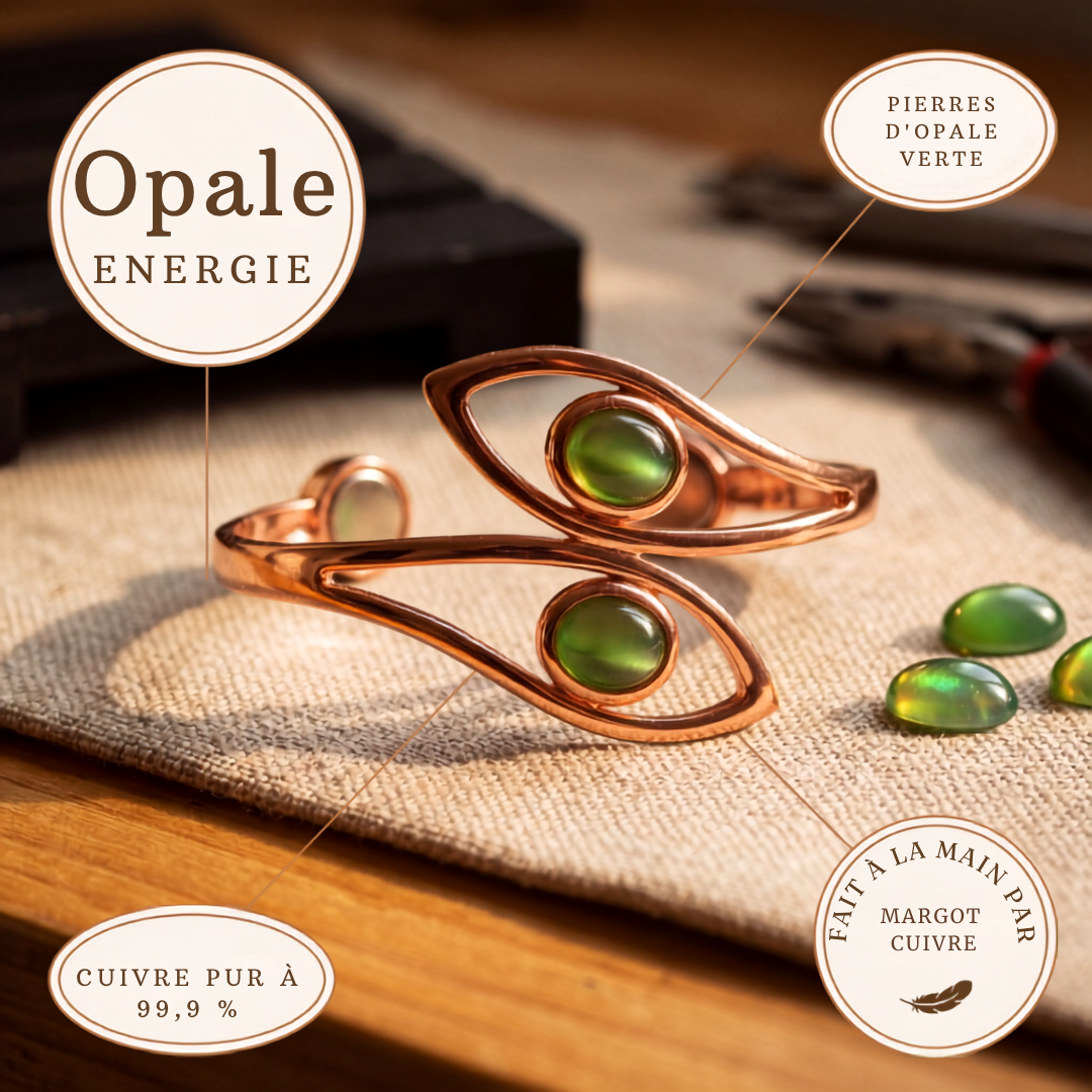 Bracelet en Opale et Cuivre de Velisse Paris