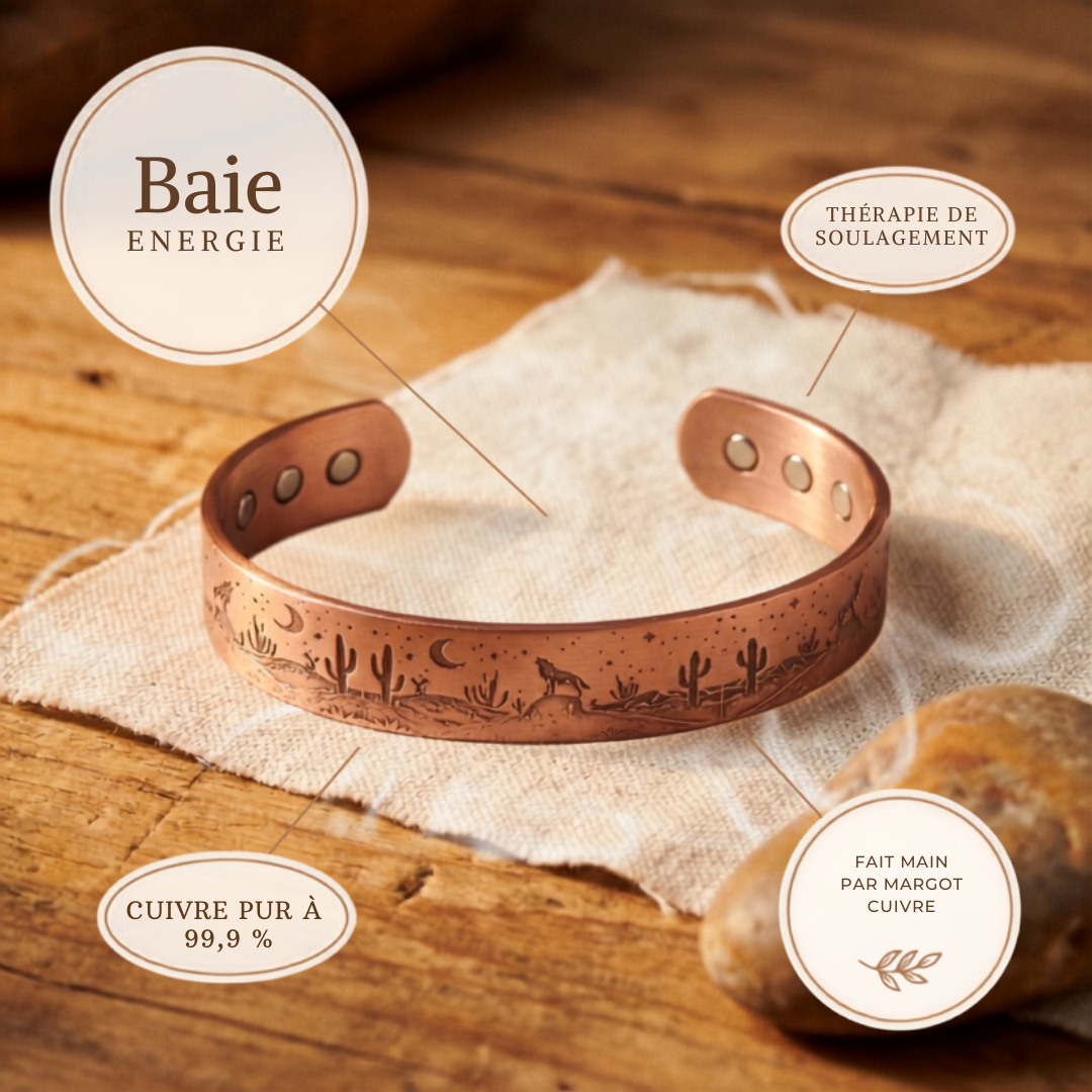 Bracelet en cuivre Velisse Paris Cove