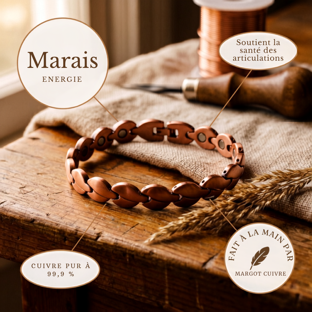 Bracelet de cheville en cuivre Marsh de Velisse Paris
