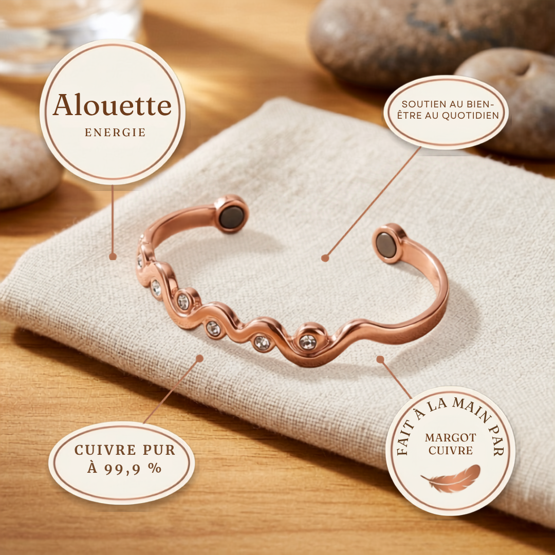 Bracelet en cuivre Lark de Velisse Paris