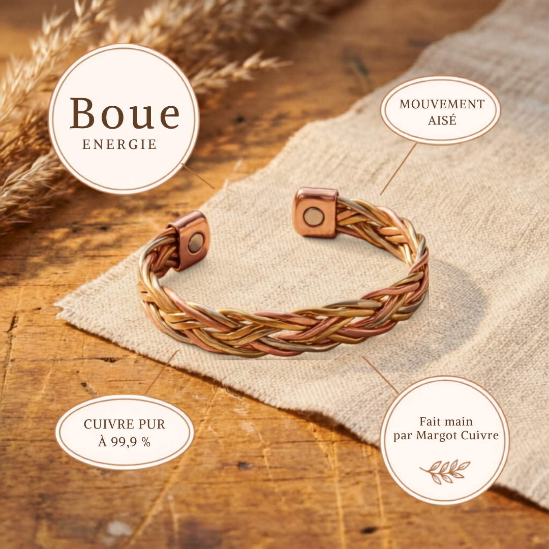Bracelet en cuivre Velisse Paris Mire