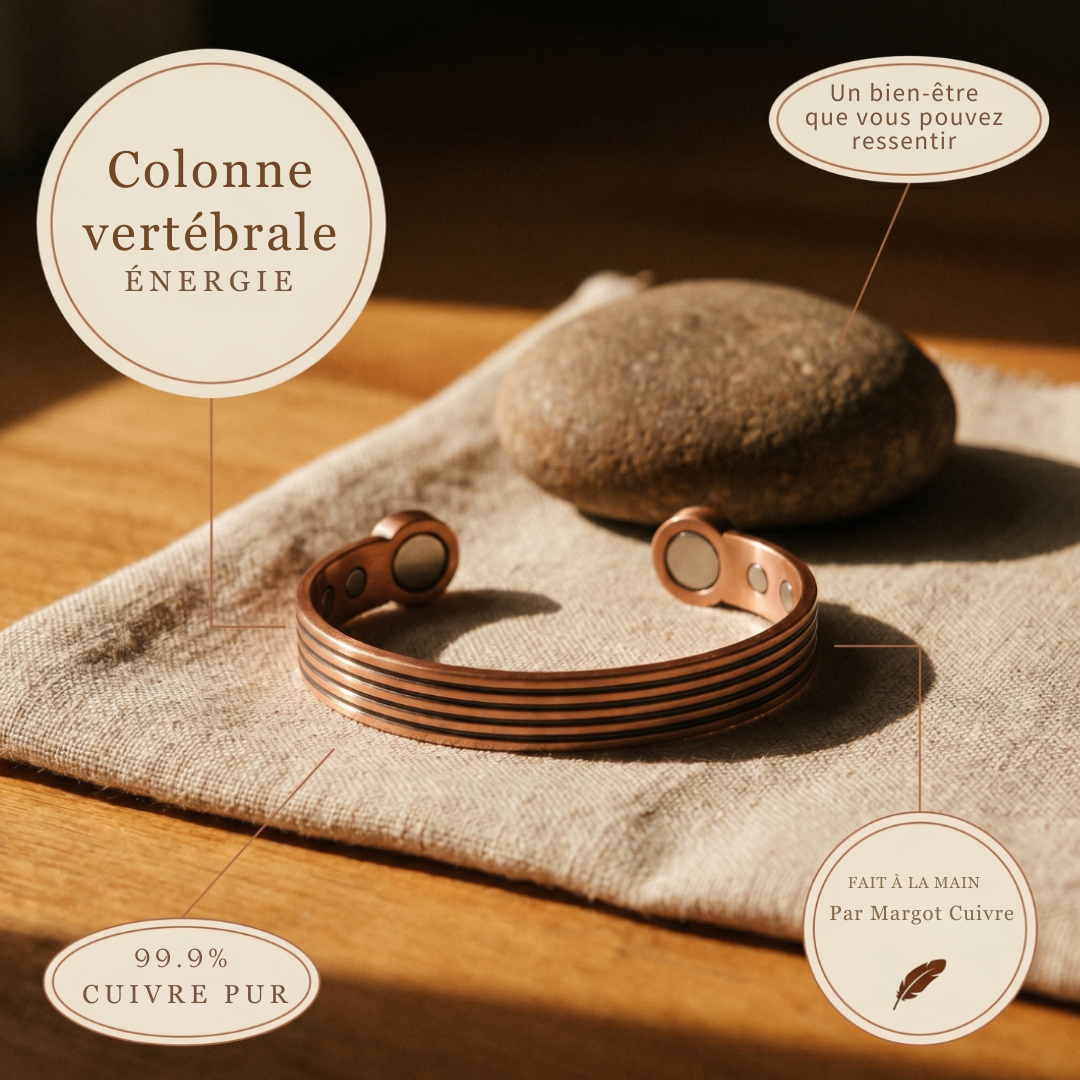 Bracelet en cuivre Velisse Paris Ridge