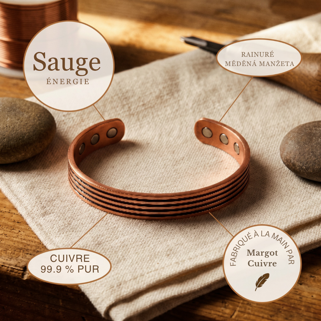 Boucles d'oreilles Velisse Paris Sage Copper