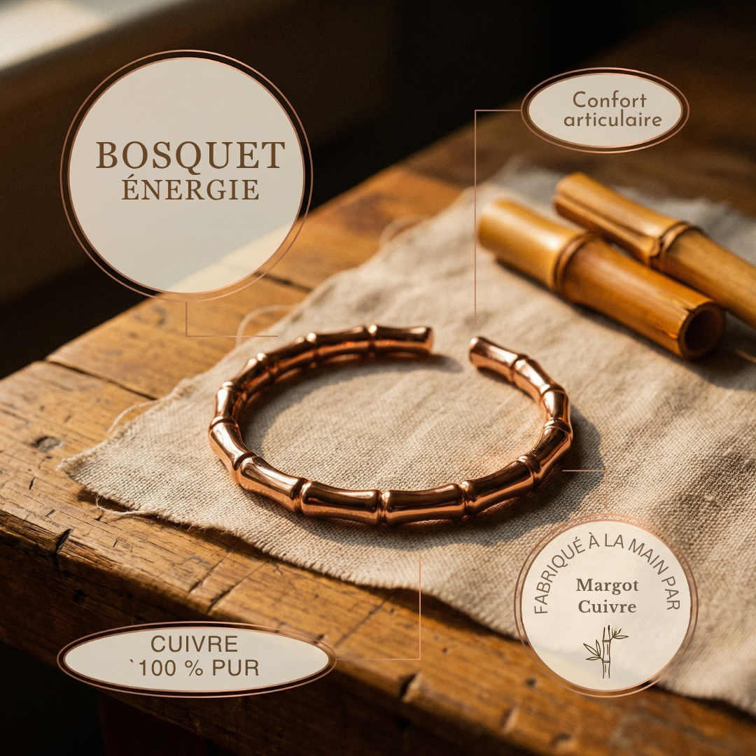 Bracelet en cuivre Velisse Paris Grove