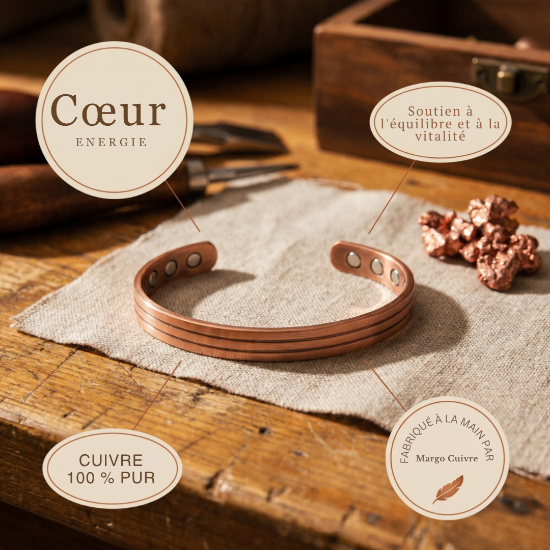 Bracelet en cuivre de Velisse Paris