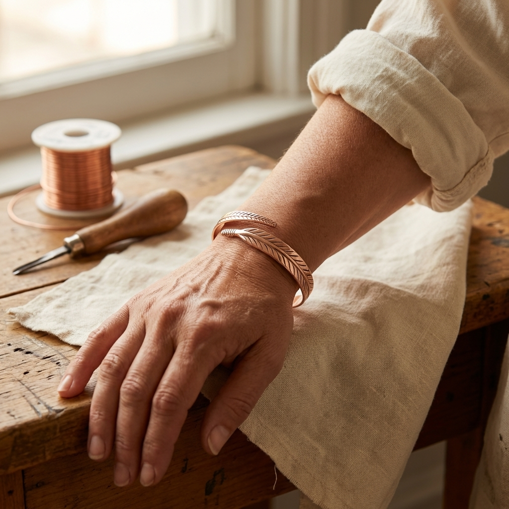 Bracelet en cuivre de Velisse Paris