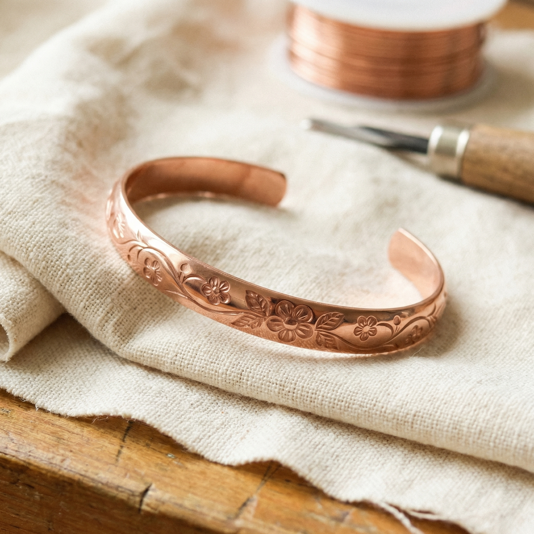 Bracelet en cuivre Velisse Paris Bloom