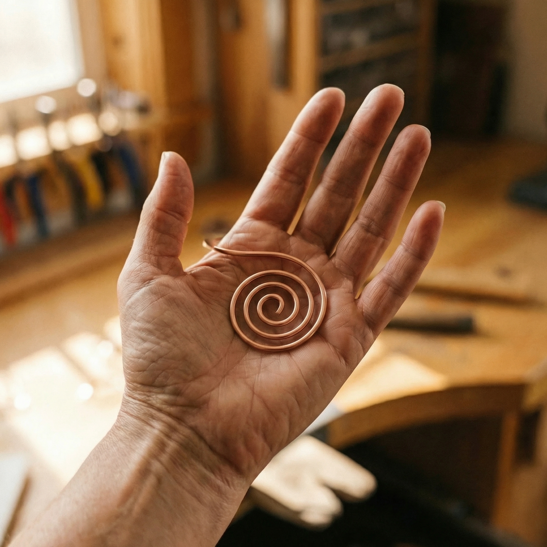 Velisse Paris Flow Spirale en Cuivre Artisanale