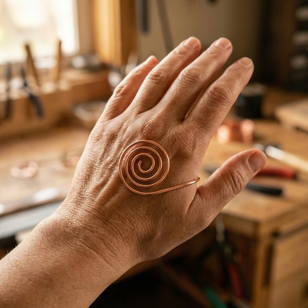 Velisse Paris Flow Spirale en Cuivre Artisanale
