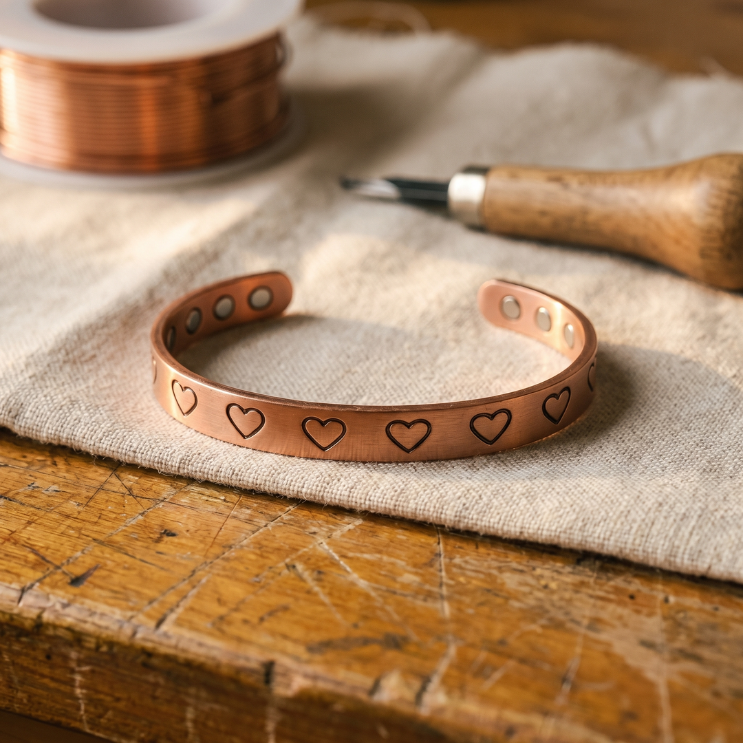 Bracelet en cuivre Velisse Paris Hearth