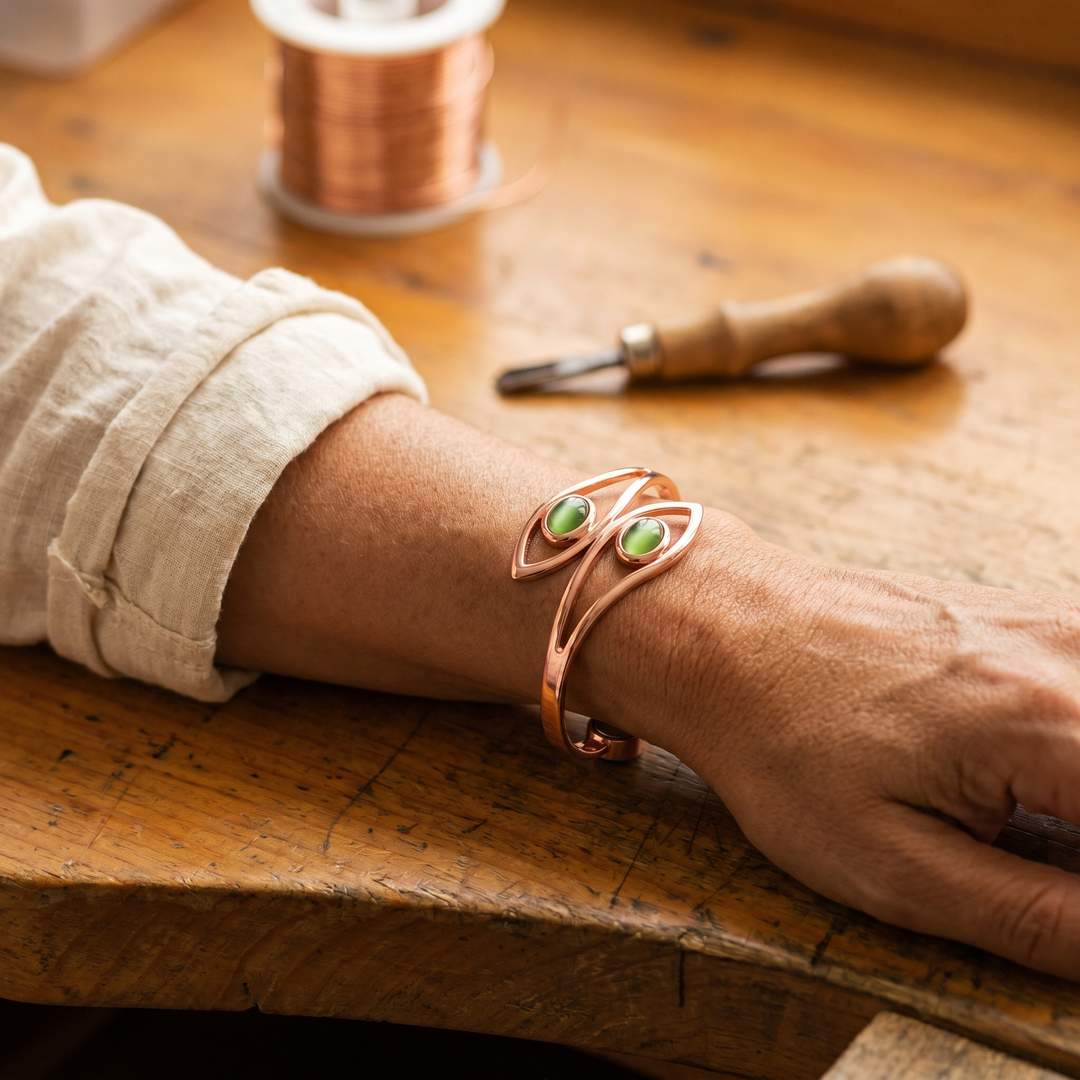 Bracelet en Opale et Cuivre de Velisse Paris